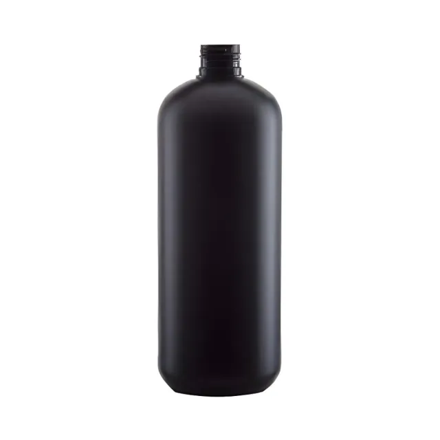 Hedenhus 500 ml plastflaske mat sort HDPE