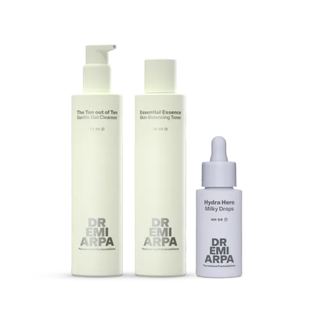 Dr. Emi Arpa Get Ready to Glow sæt fugt makeupbase