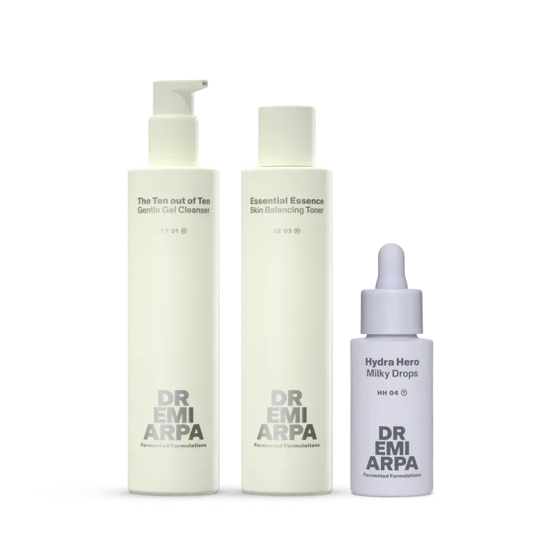 Dr. Emi Arpa Get Ready to Glow sæt fugt makeupbase