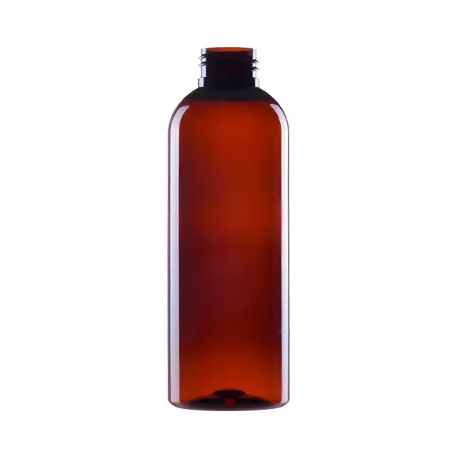 Hedenhus plastflaske brun PET 200 ml 24/410 lysbeskyttet