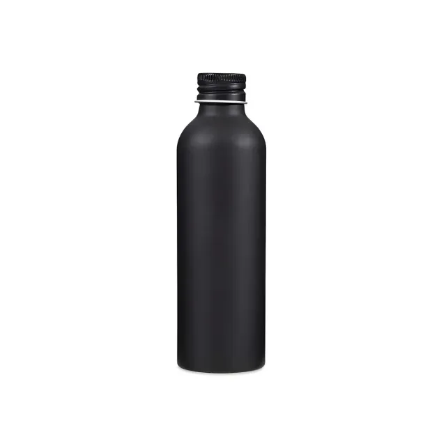 Hedenhus sort aluminiumflaske 150 ml med låg