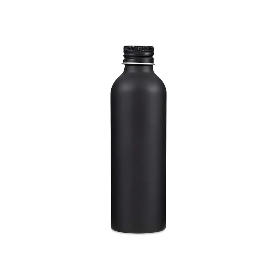 Hedenhus sort aluminiumflaske 150 ml med låg