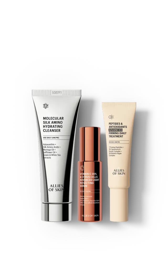 Allies of Skin Get Up Glow Trio morgensæt C-vitamin 20%