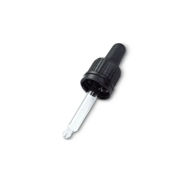 Hedenhus pipettelåg sort DIN18 til 10 ml
