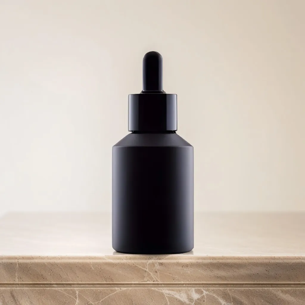 Hedenhus.dk 30 ml sort glasflaske med pipette