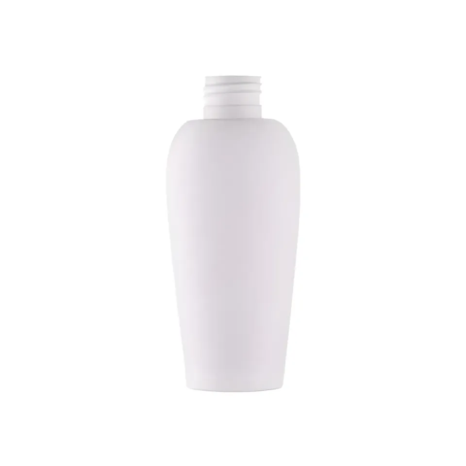 Hedenhus 125 ml konisk plastflaske hvid HDPE
